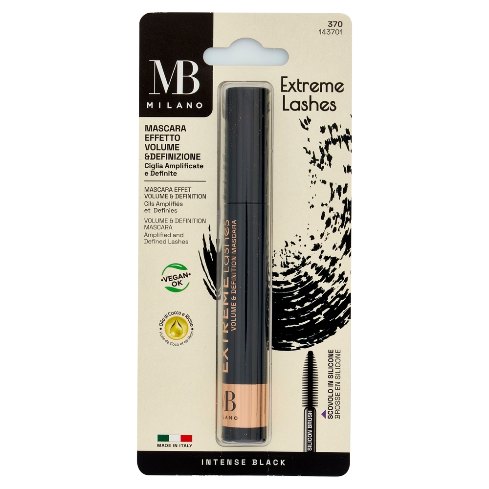 MB Milano Extreme Lashes Mascara Effetto Volume & Definizione Intense Black 9 ml